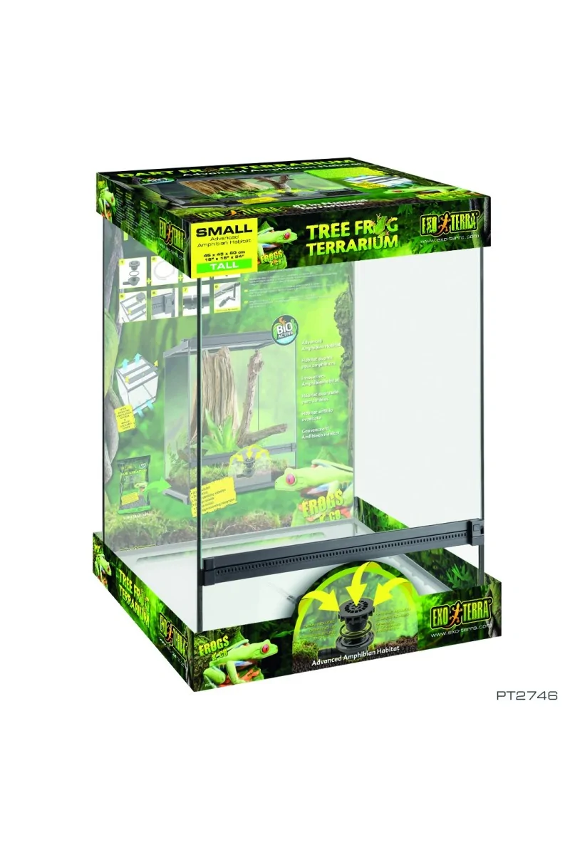 Terrarios Reptiles Exo Terra Terrario Ranas 45X45X60Cm