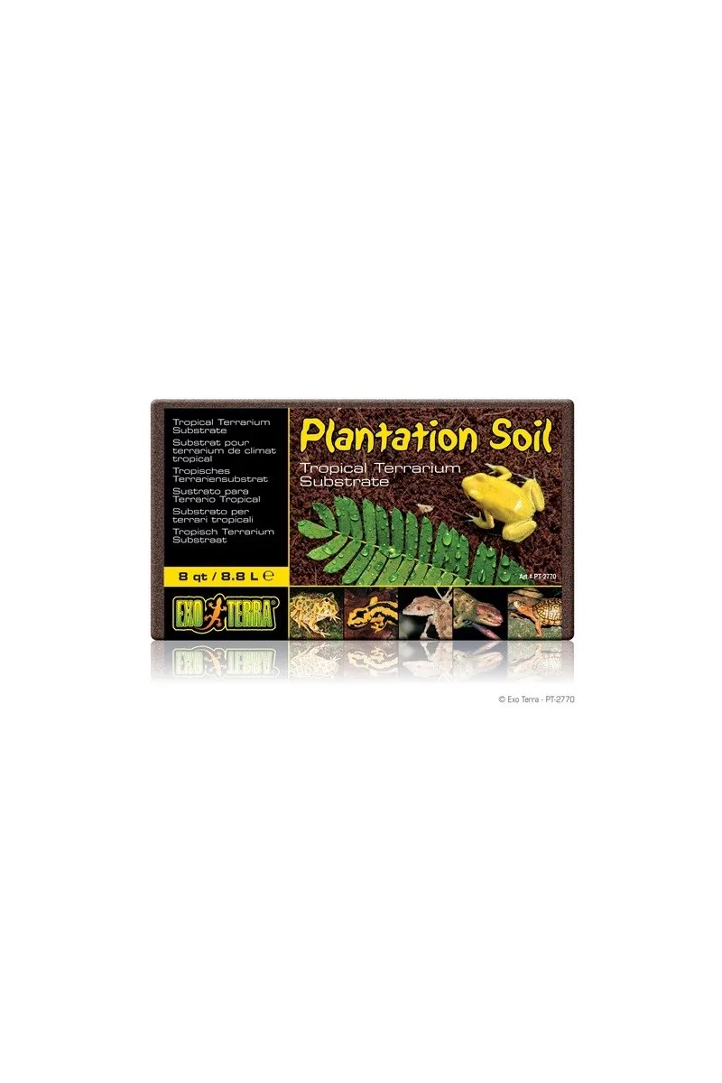 Sustratos Reptiles Exo Terra Plantation Soil Coco Comprimido 8,8 L