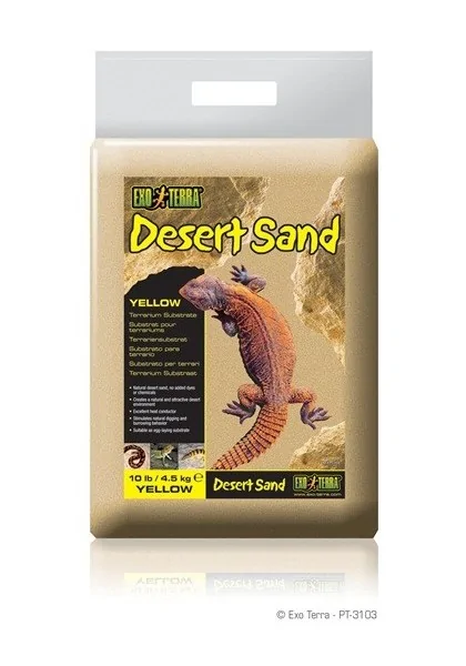 Sustratos Reptiles Exo Terra Arena Del Desierto Amarilla 4,5 Kg