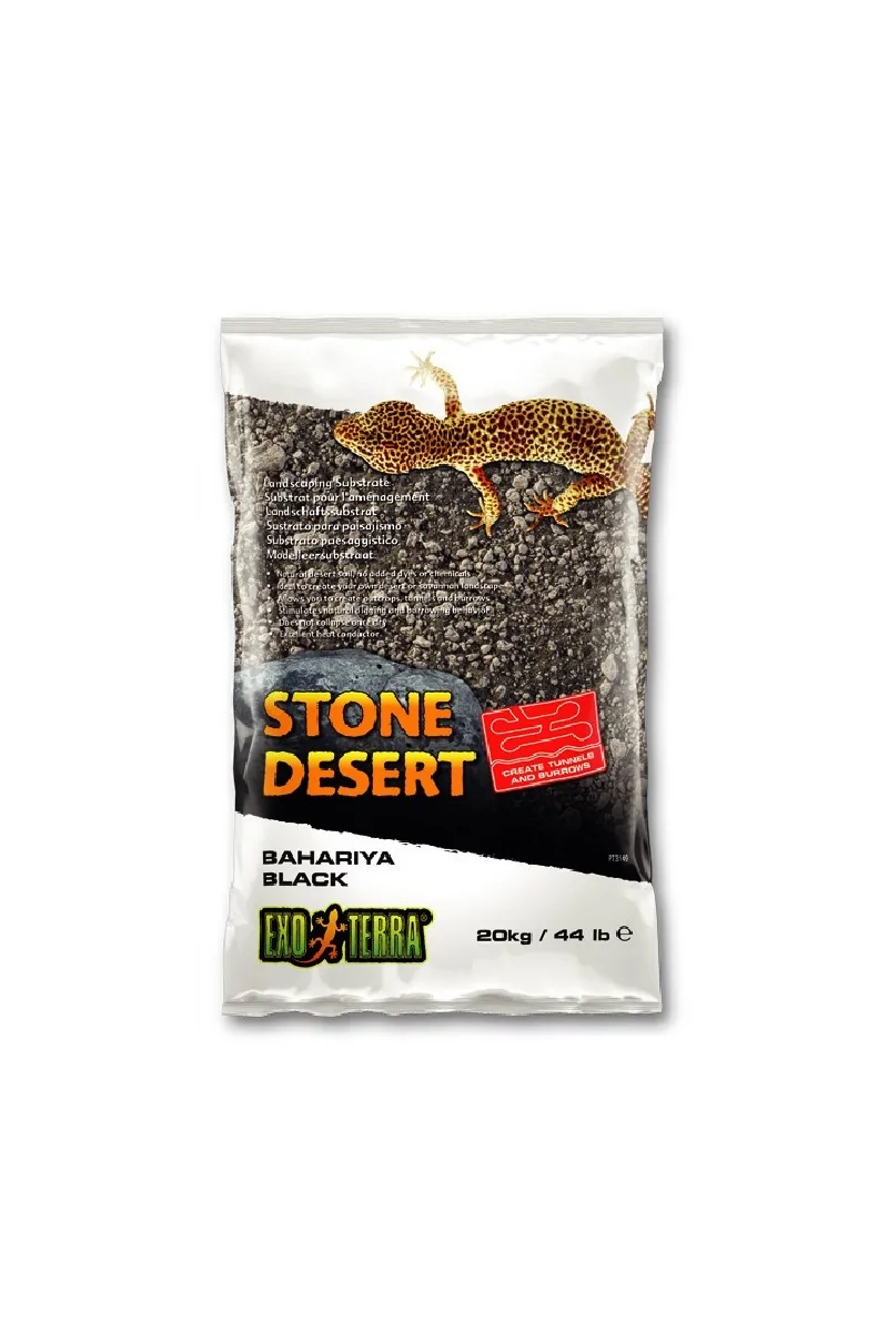 Sustratos Reptiles Exo Terra Bahariya Black Stone Desert 20Kg