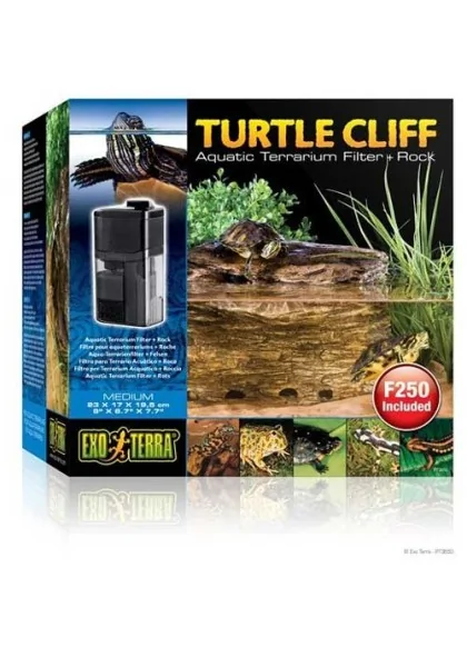 Accesorios Tortugas Reptiles Exo Terra Turtle Cliff Filtro Tortuga Roca S