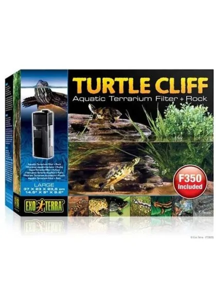 Accesorios Tortugas Reptiles Exo Terra Turtle Cliff Filtro Tortuga Roca L