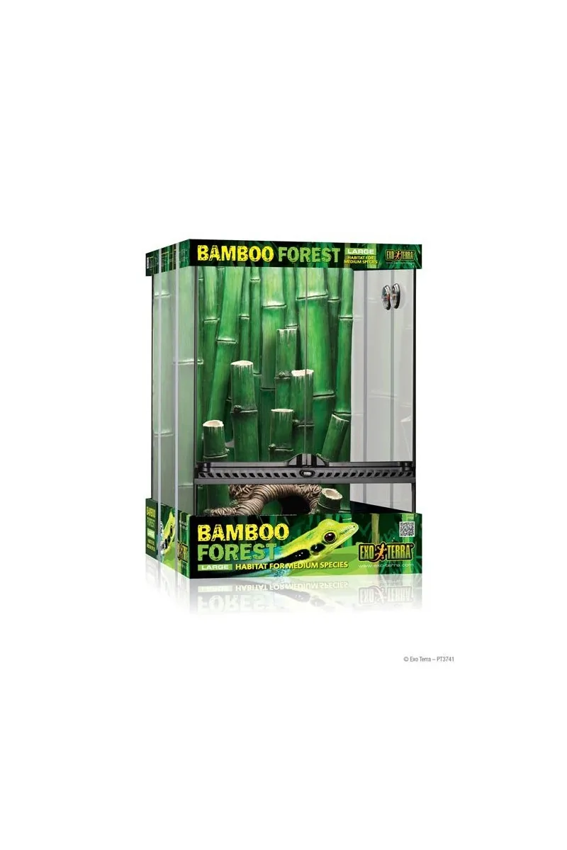 Terrarios Reptiles Exo Terra Kit Terrario Bamboo L. 45X45X60Cm