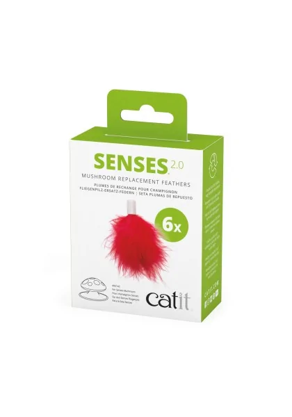 Juguetes Gatos Catit Senses 2.0 Repuesto Plumas 6Pc