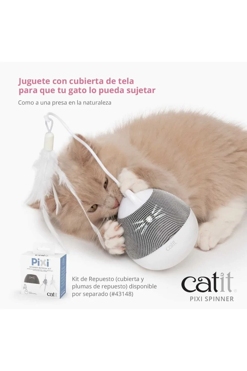 Juguetes Gatos Catit Pixi Spinner Azul