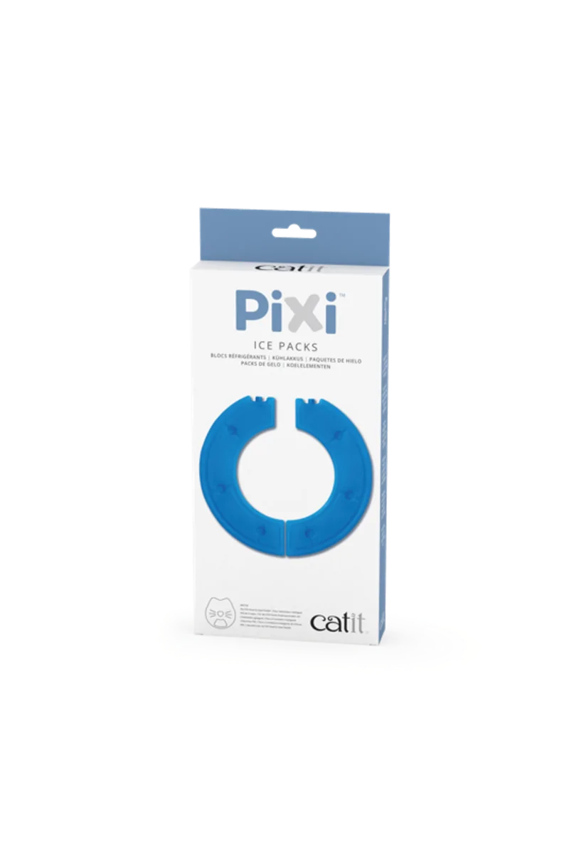 Comederos Y Bebederos Gatos Catit Pixi Packs Frío Com. Int. 6 Raciones 2Uds