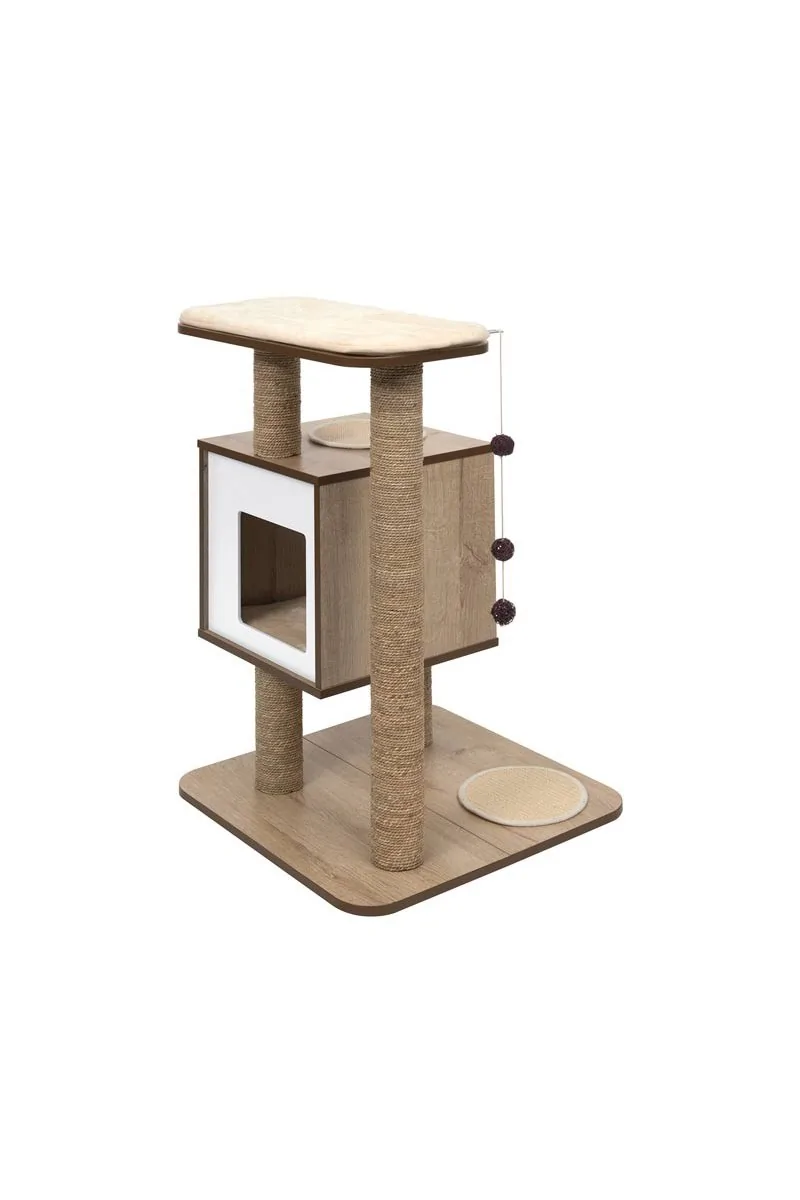 Rascadores Gatos Catit Vesper Base Roble