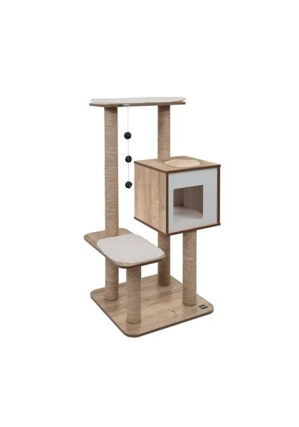 Rascadores Gatos Catit Vesper High Base Roble