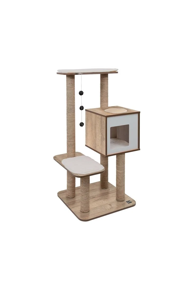 Rascadores Gatos Catit Vesper High Base Roble