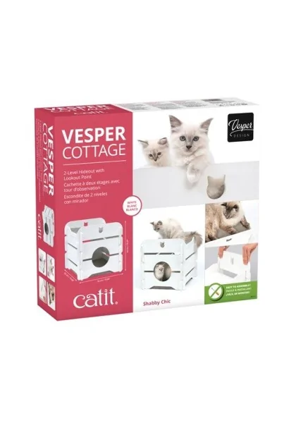 Camas Para Gatos Catit Vesper Cottage Blanco 50x50x49