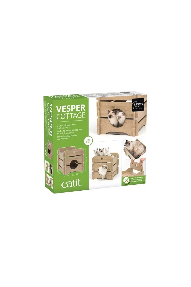 Camas Para Gatos Catit Vesper Cottage Roble 50x50x49