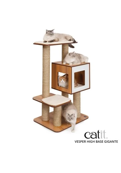 Rascadores Gatos Catit Vesper High Base Gigante Roble