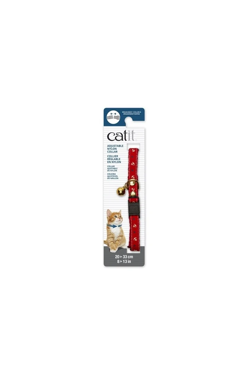 Transporte Gatos Catit Collar Breakaway Remache Dorado Náutico 4,7x1,2x18,1