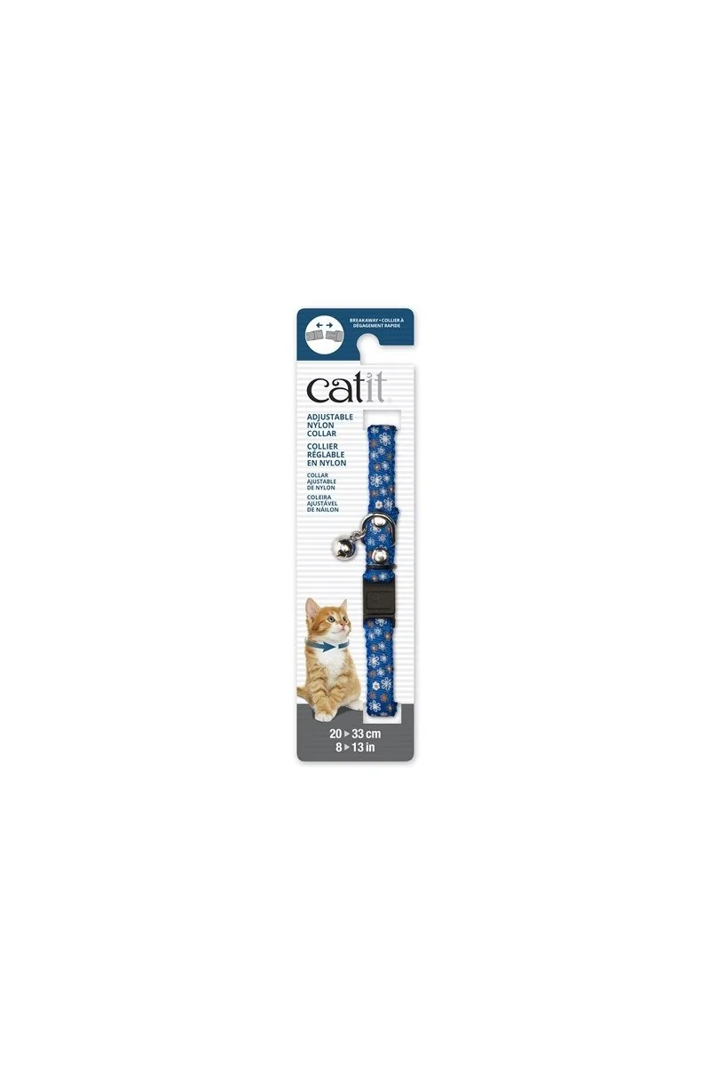 Transporte Gatos Catit Collar Breakaway Remache Plata Flores 4,7x1,2x18,1