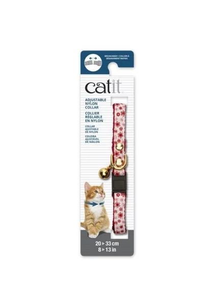 Transporte Gatos Catit Collar Breakaway Remache Dorado Flores 4,7x1,2x18,1