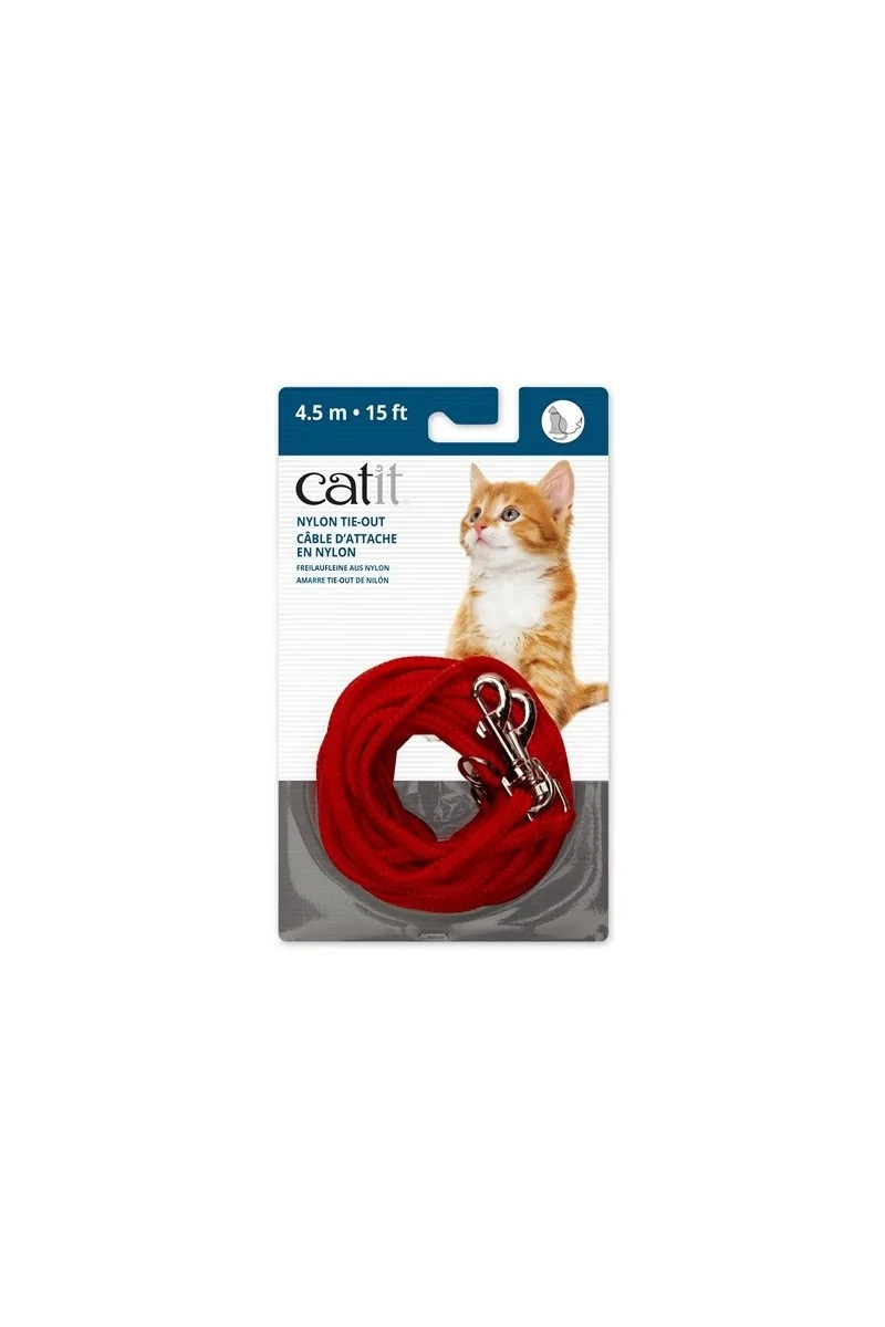 Transporte Gatos Catit Correa Extra Larga Roja 4,5M 11,5x3,4x19