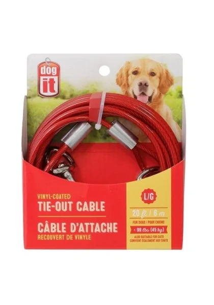 Correas Y Arneses Perros Dogit Cable Exterior 6M 45Kg