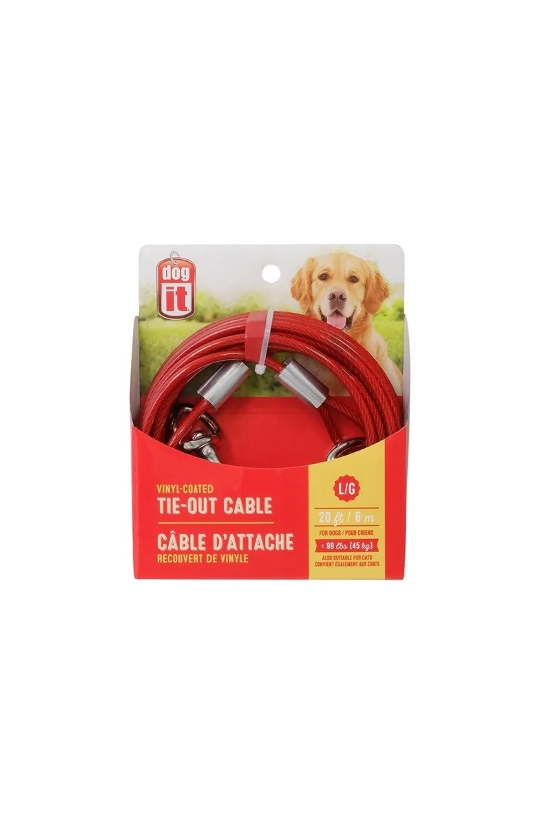 Correas Y Arneses Perros Dogit Cable Exterior 6M 45Kg