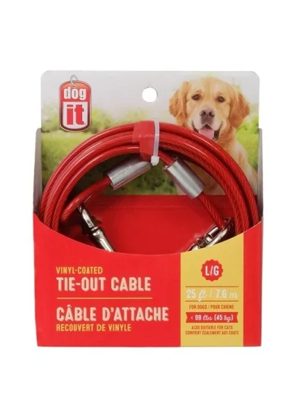 Correas Y Arneses Perros Dogit Cable Exterior 7,6M 45Kg