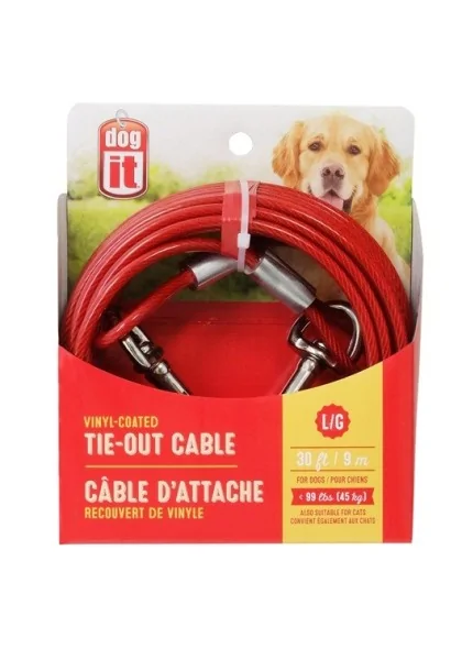 Correas Y Arneses Perros Dogit Cable Exterior 9M 45Kg