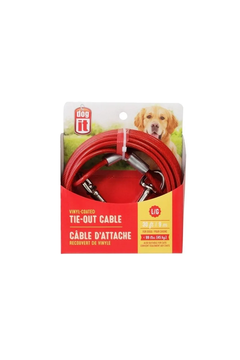 Correas Y Arneses Perros Dogit Cable Exterior 9M 45Kg