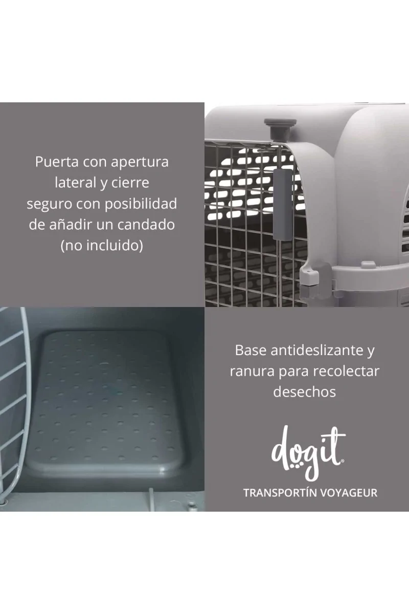 Transporte Perros Dogit Pet Voyageur Peq. Azul Gris 49,53x31,5x18,03