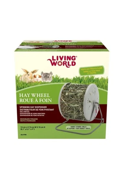 Comederos Y Bebederos Roedores Living World Rueda Dispensadora De Heno