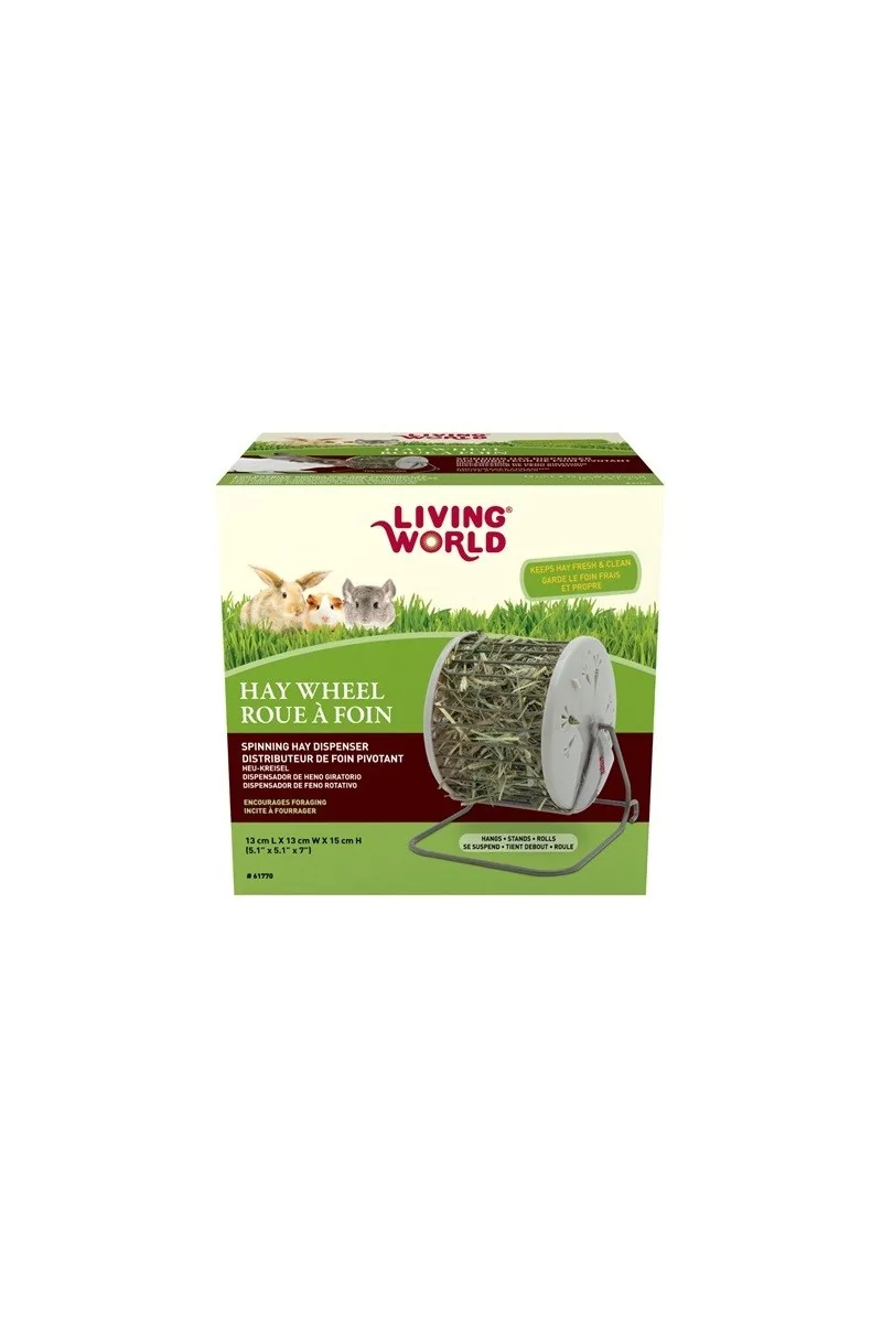 Comederos Y Bebederos Roedores Living World Rueda Dispensadora De Heno