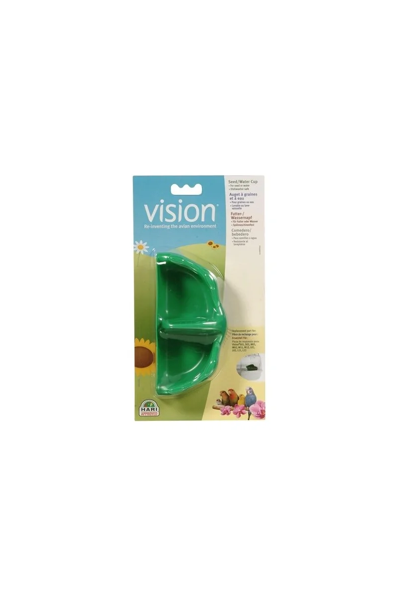 Jaulas Pajaros Hari Vision Tazas Para Comida Agua Verde