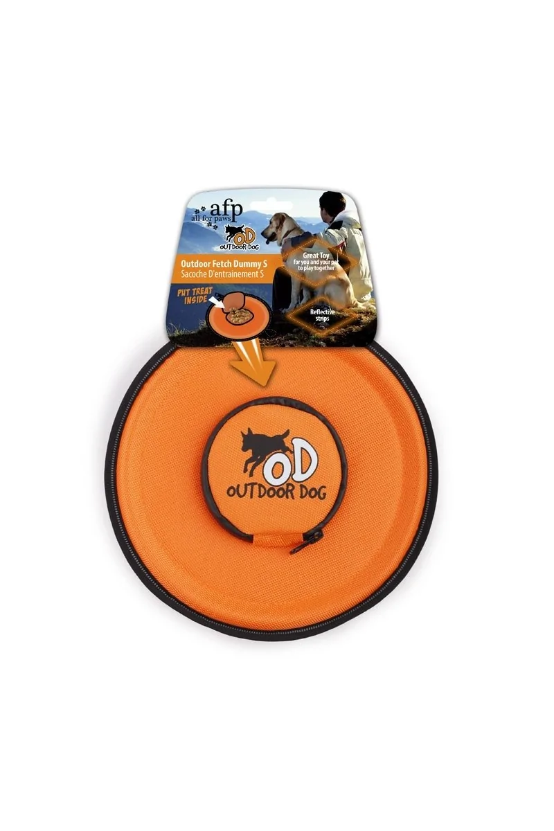 Juguetes Perros Frisbee 24 Cm Out Door Dog Verde&Narnja