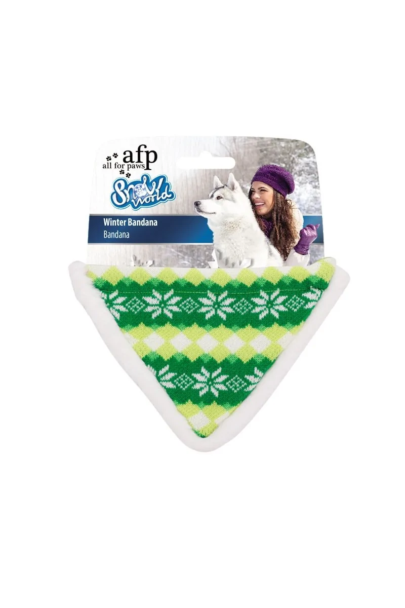 Juguetes Perros Bandana Afp De Invierno Verde