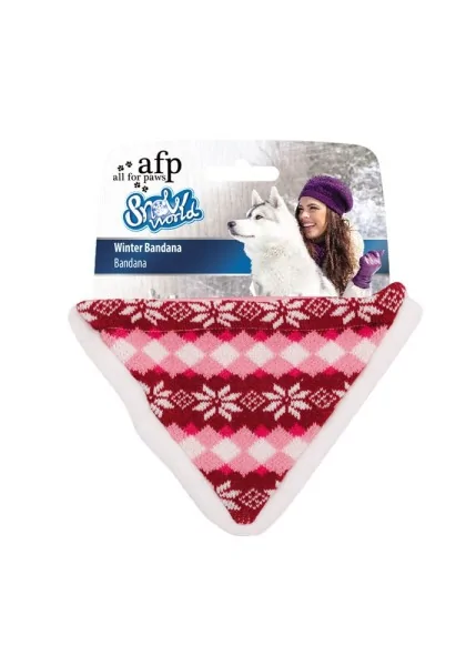 Juguetes Perros Bandana Afp De Invierno Rojo