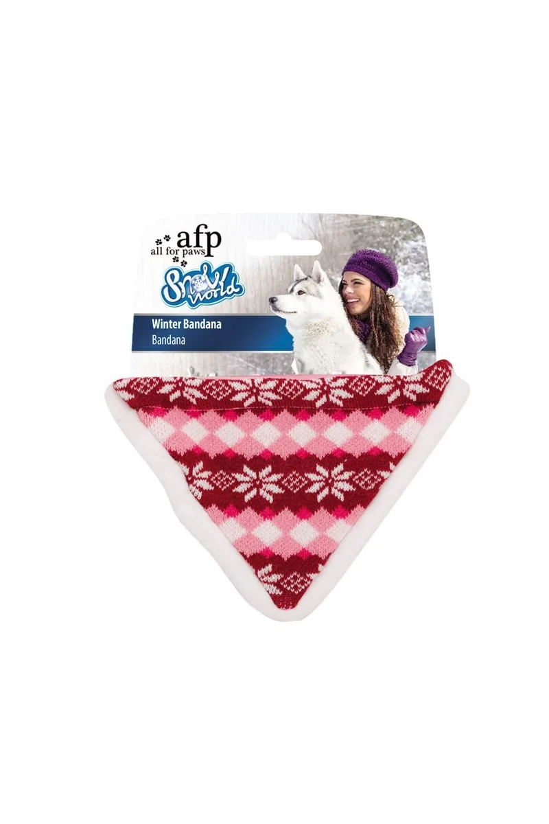 Juguetes Perros Bandana Afp De Invierno Rojo