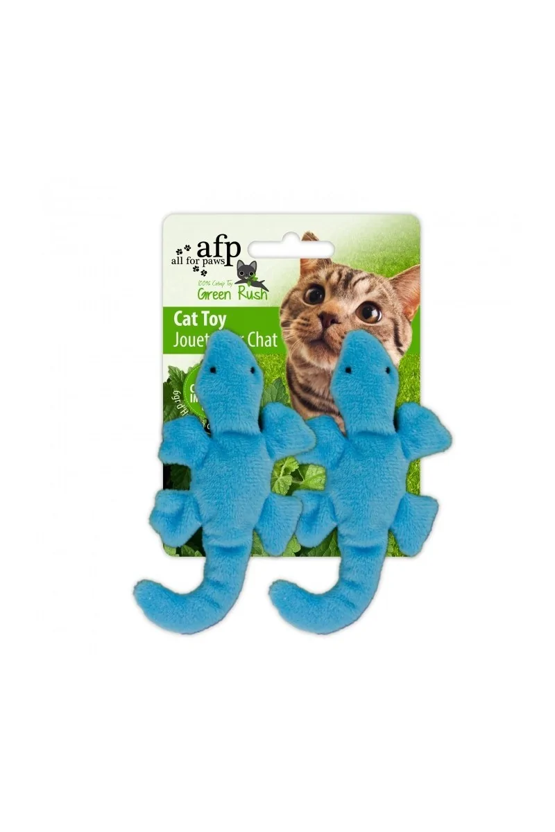 Juguetes Gatos Green Russ Full Catnip -Gecko 6Cm