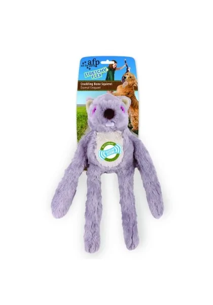 Juguetes Perros Peluche Crackling Stretchy Flex Ardilla 34Cm