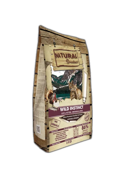 Comida Natural Para Gato Adulto Premium Pollo y Pavo 6 kg