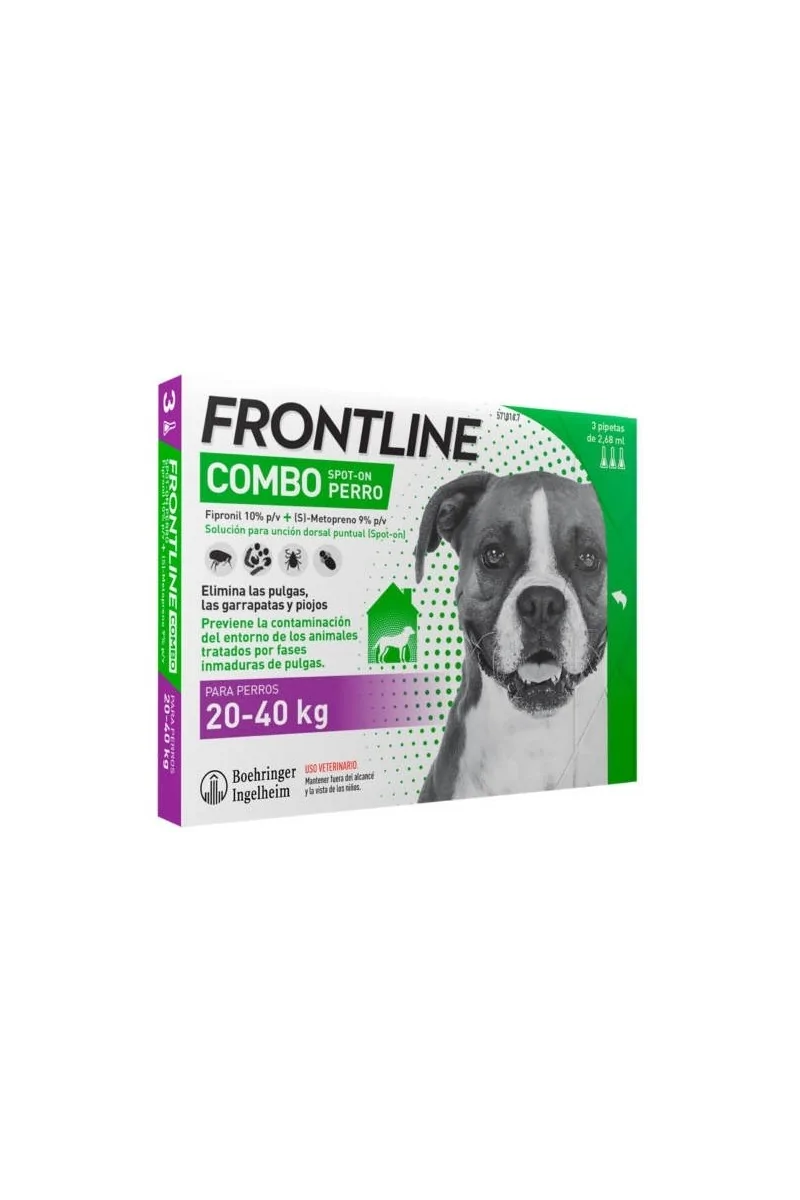 Antiparasitarios Externos Perro  Frontline Combo Spot On Perros 20-40 Kg