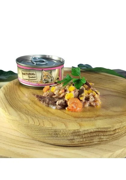 Lata para Gato Con Filete de Atún y Gambas 70 g