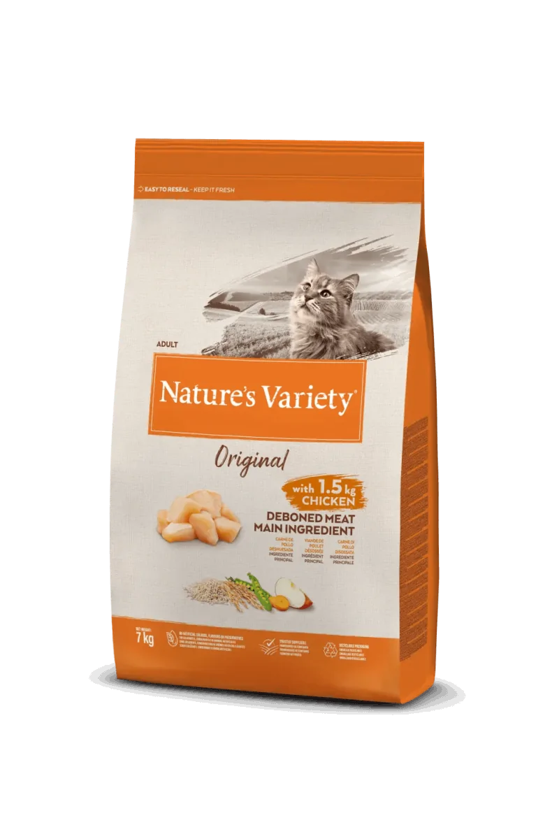 Comida Natural Gato NatureS V Original Feline Adult Pollo 7Kg