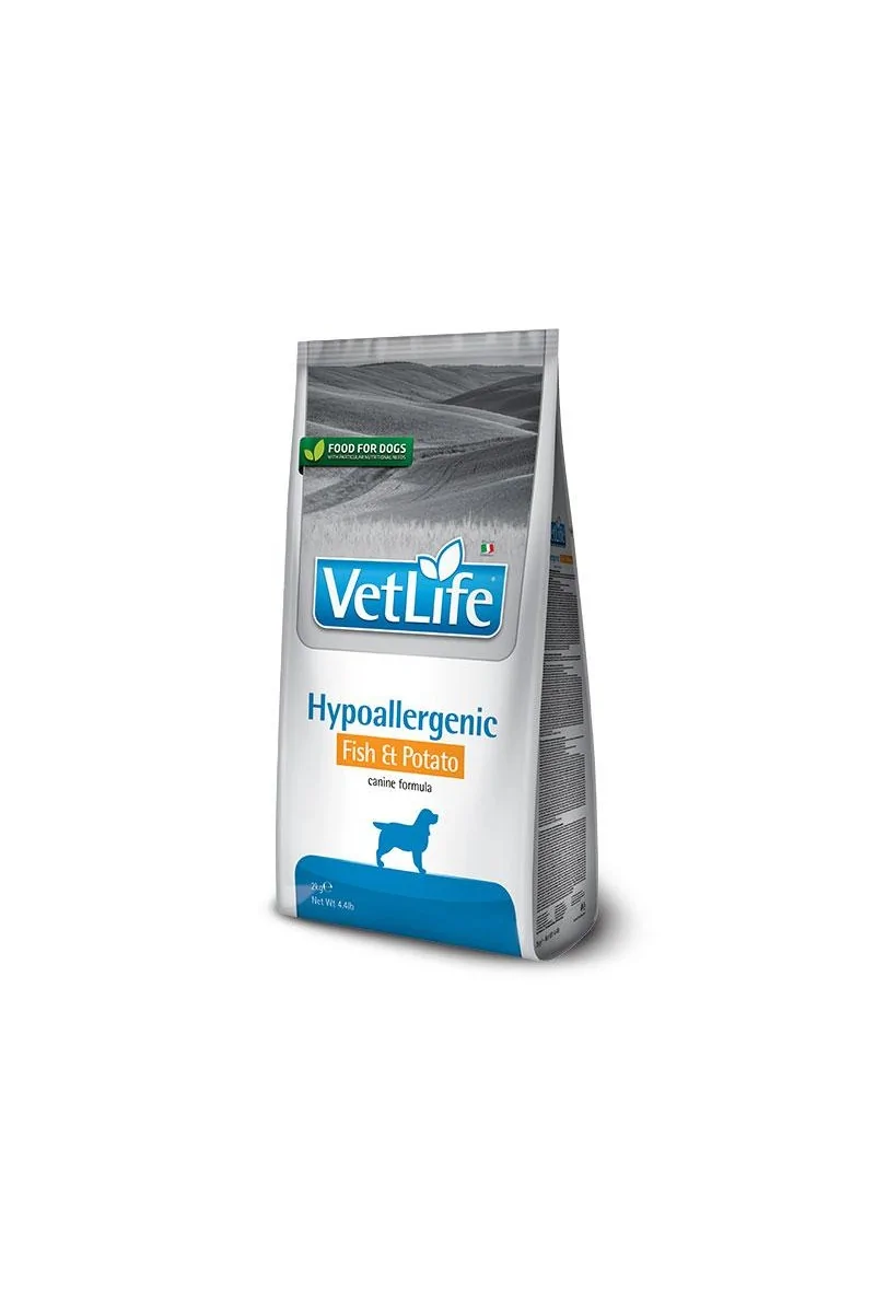 Comida Natural Perro Farmina Vet Life Dog Hypoallergenic Pescado 12Kg