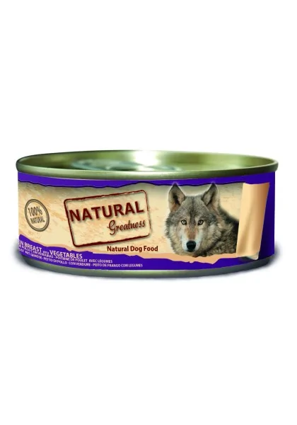 Comida Natural Greatness Perro Pechuga de Pollo con Verduras 156 g