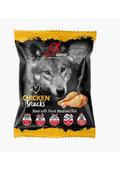 Suplemento Premio Perro  Alpha Spirit Snack de Pollo 50gr