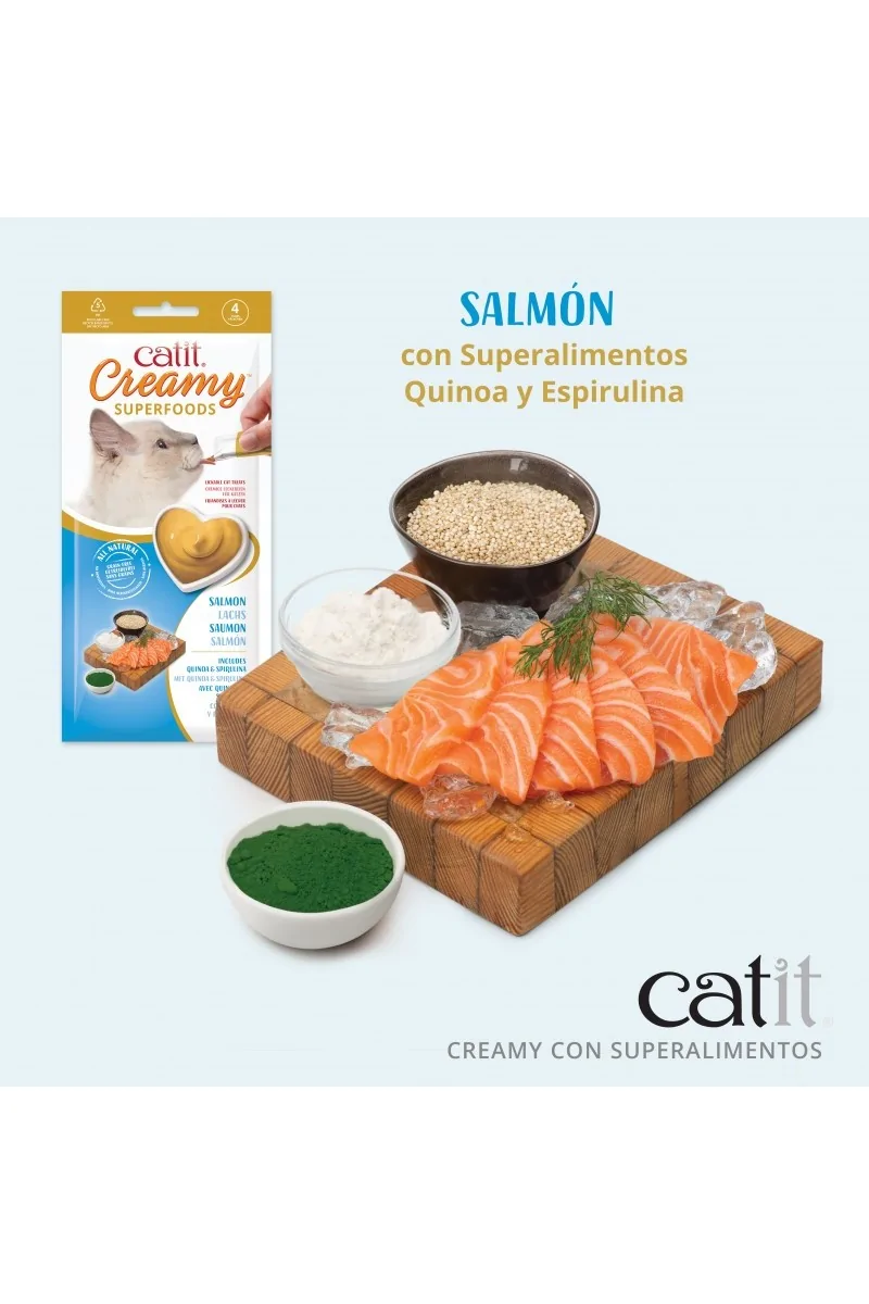 Catit Creamy Superfood Pollo Coco Kale 4x10g Pollo