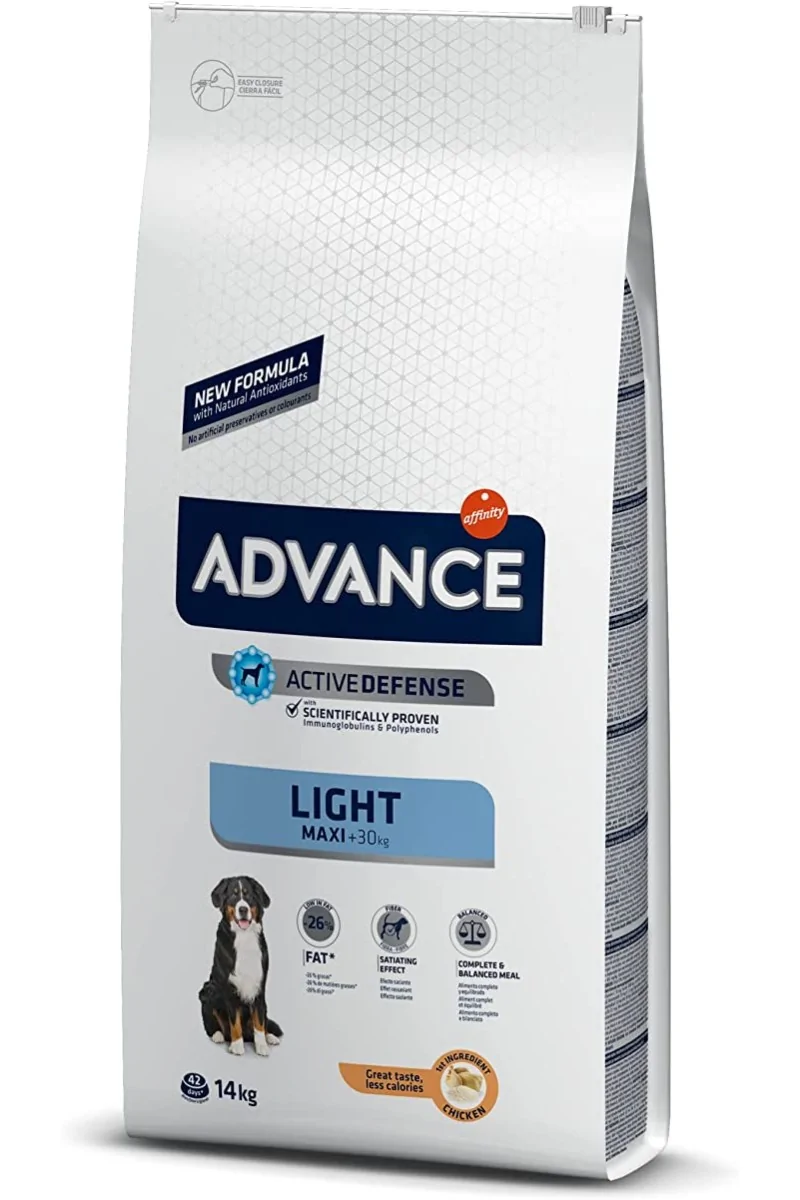 Comida Natural Perro Advance Canine Adult Light Maxi Pollo 14Kg