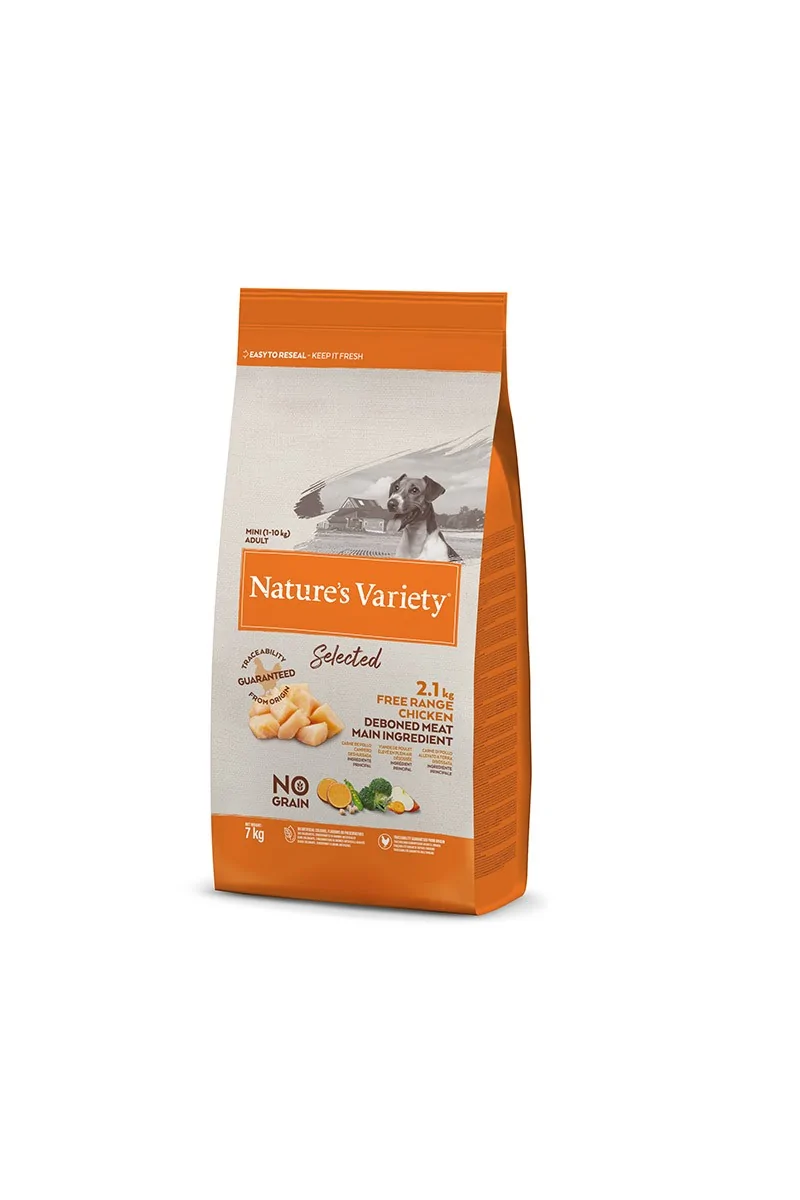 Saco Natural Perro NatureS V Select Canine Adult Mini Pollo  7Kg