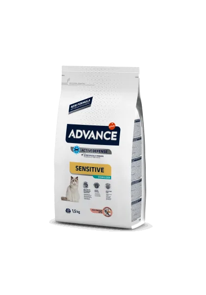 Comida Gato Advance Feline Adult Sterilizados Sensitive 10 Kg