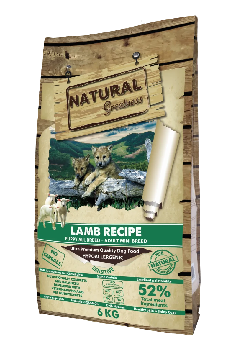 Lamb Recipe Cordero 6kg Natural Greatness Perro Sensitive