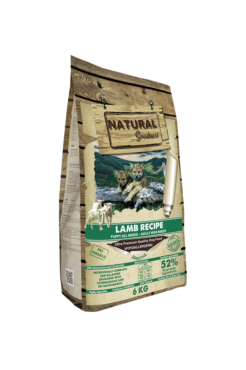 Lamb Recipe Cordero 6kg Natural Greatness Perro Sensitive