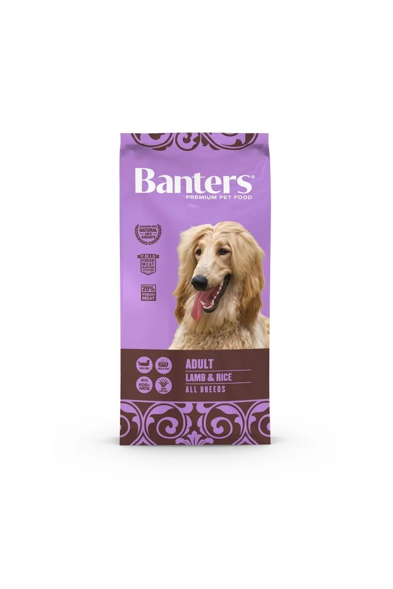 Comida perro  Adulto Banters Cordero 15kg LAMB RICE