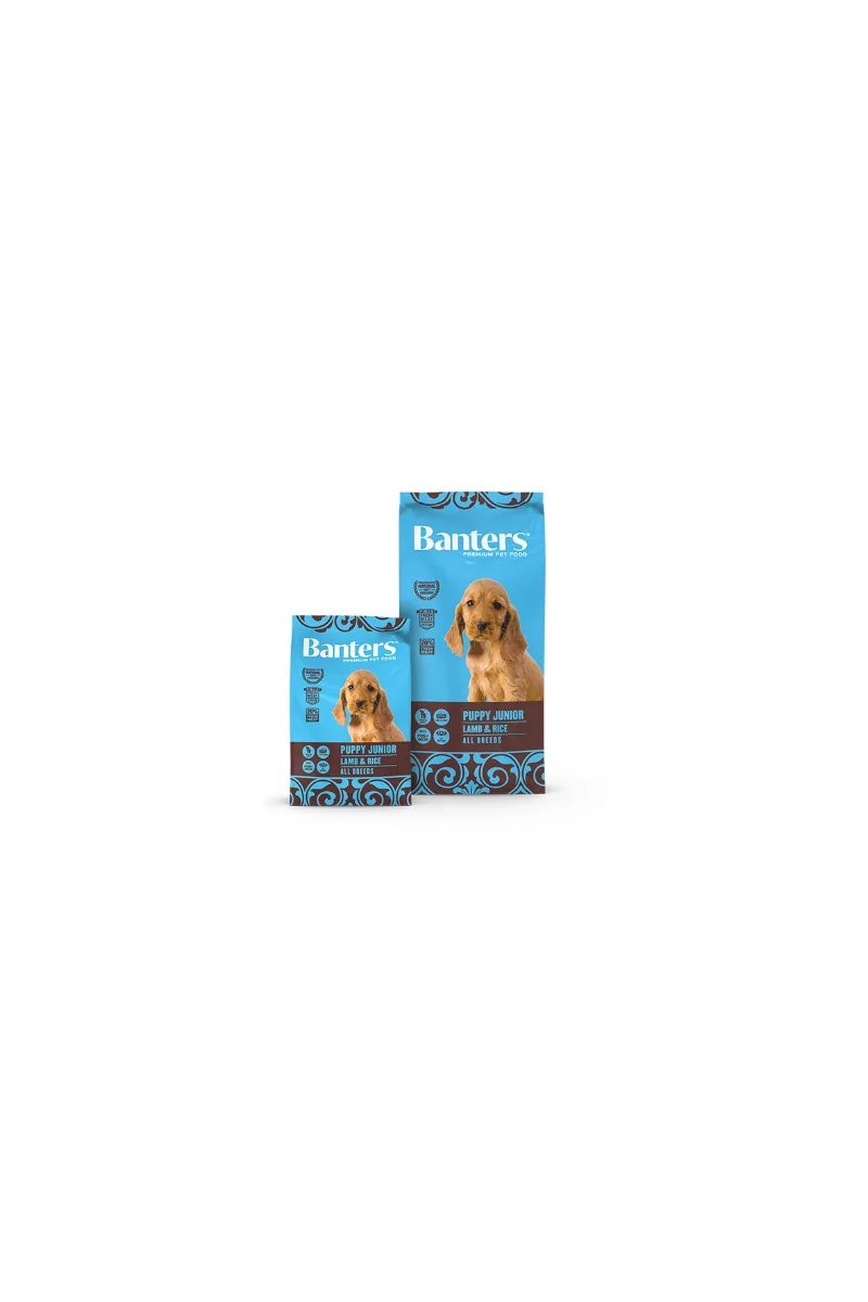 Comida perro cordero 3kg Banters Dog Puppy Junior Lamb Rice